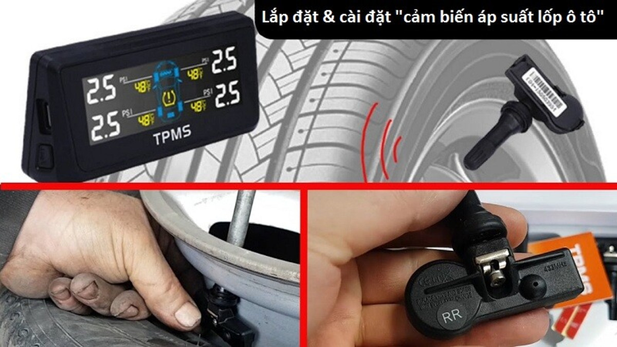 Cách lắp đặt cảm biến áp suất lốp ô tô đúng kỹ thuật