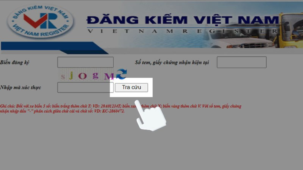 huong dan tra cuu bien so xe o to online tren website cua cuc dang kiem Hướng dẫn tra cứu biển số xe ô tô online trên website của Cục Đăng kiểm
