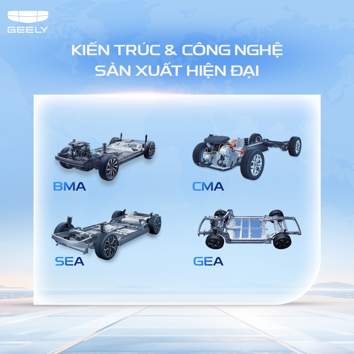 nen tang kien truc xe dien thong minh cua geely Nền tảng kiến trúc xe điện thông minh của Geely